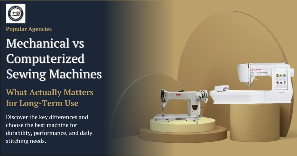 Mechanical vs Computerized Sewing Machines What Actually Matters for Long-Term Use - Popular Agencies