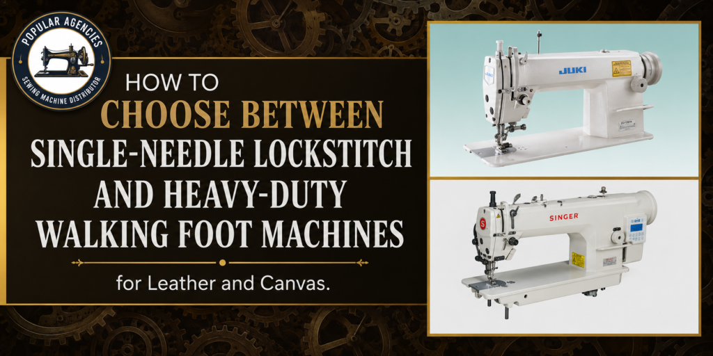 How to Choose Between Single-Needle Lockstitch and Heavy-Duty Walking Foot Sewing Machines for Leather and Canvas