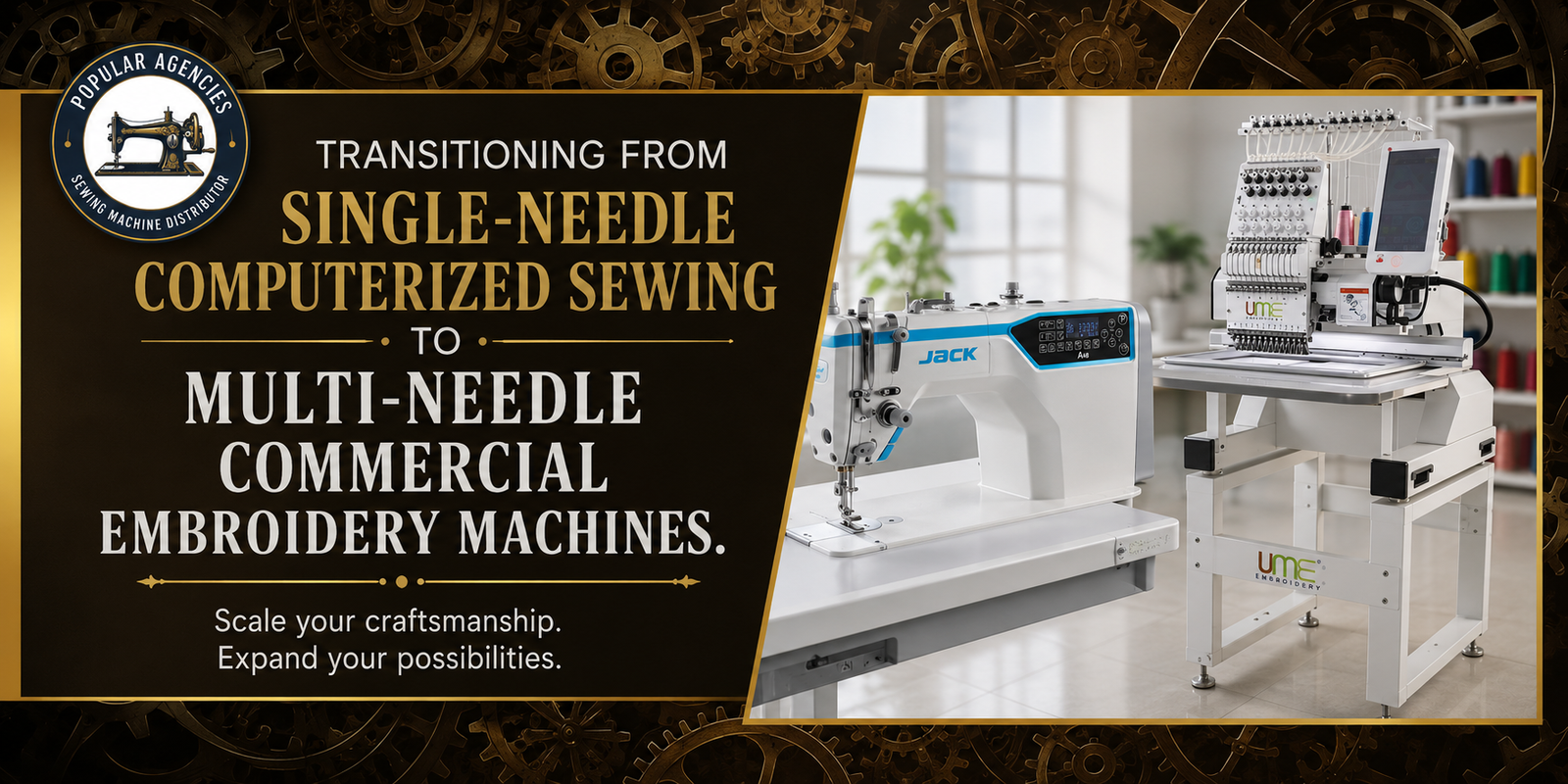 Transitioning from Single-Needle Computerized Sewing to Multi-Needle Commercial Embroidery Machines