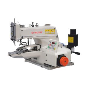 Singer S-1377D-Y industrial chain stitch button attaching machine with auto trimmer