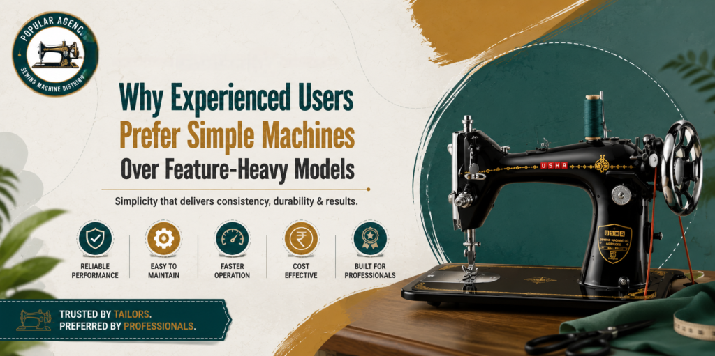 Why experienced users prefer simple sewing machines over feature-heavy models with a classic mechanical sewing machine by Popular Agencies