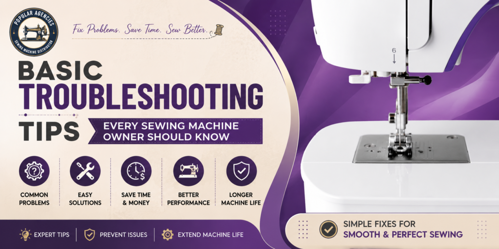 Basic Troubleshooting Tips Every Sewing Machine Owner Should Know – Sewing Machine Maintenance Guide by Popular Agencies