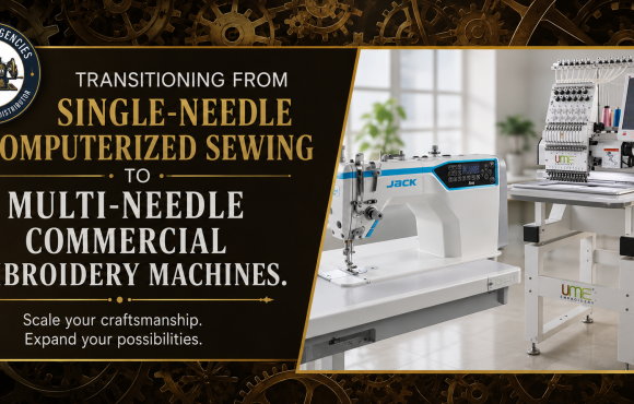 Transitioning from Single-Needle Computerized Sewing to Multi-Needle Commercial Embroidery Machines